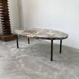 1950s Madagascar aragonite coffee table