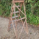 Stepladder painter solid wood patinated dp 012302