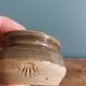 Signed stoneware mustard pot