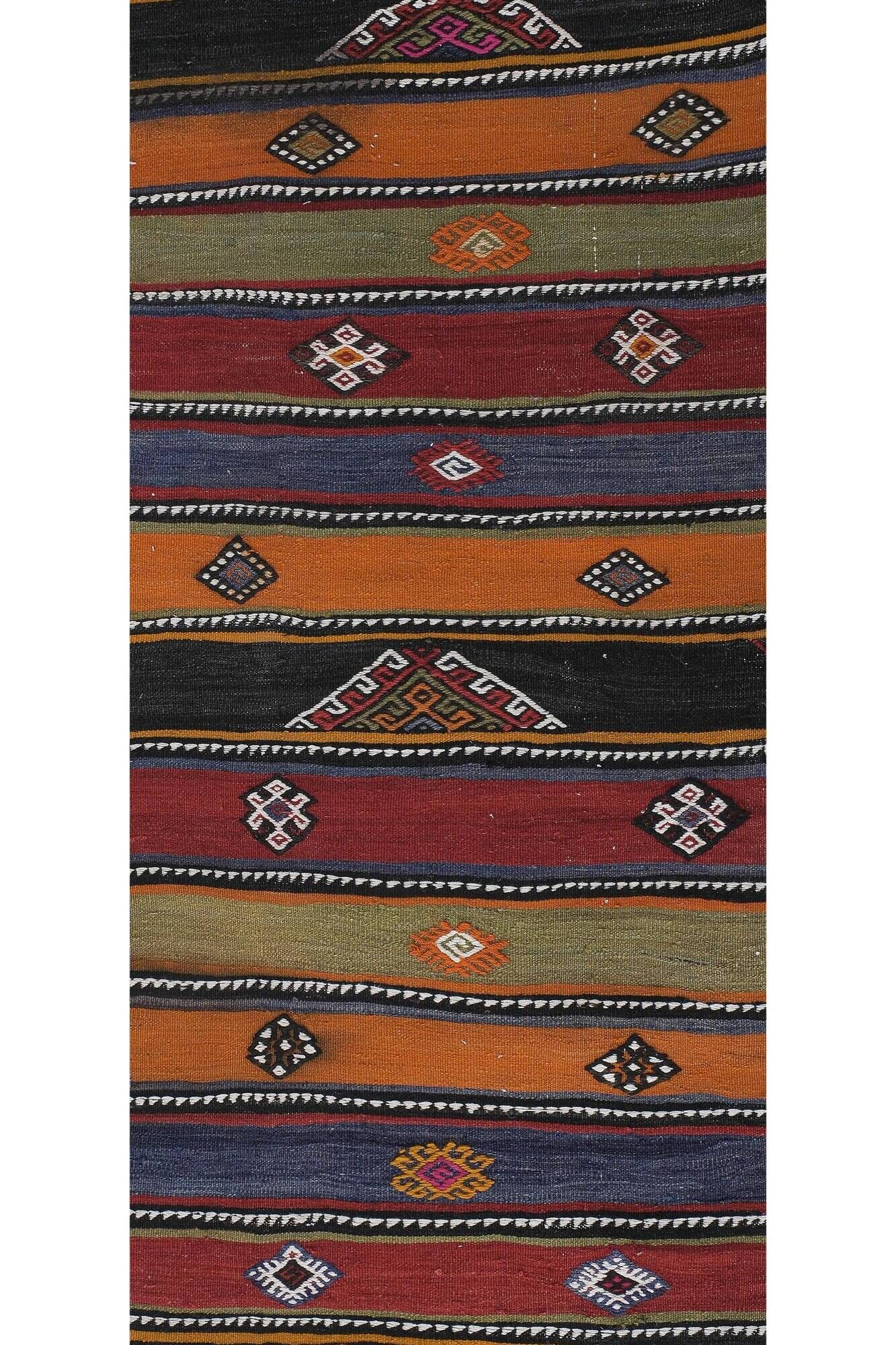 Vintage Turkish hallway rug 67x592 cm