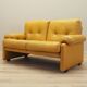Canapé en cuir jaune, design italien, années 1960, fabricant : B&B Italia, design