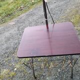 Floor lamp of the 50s magazine holder and tablet reader lamp formica