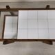 Table basse vintage double plateaux