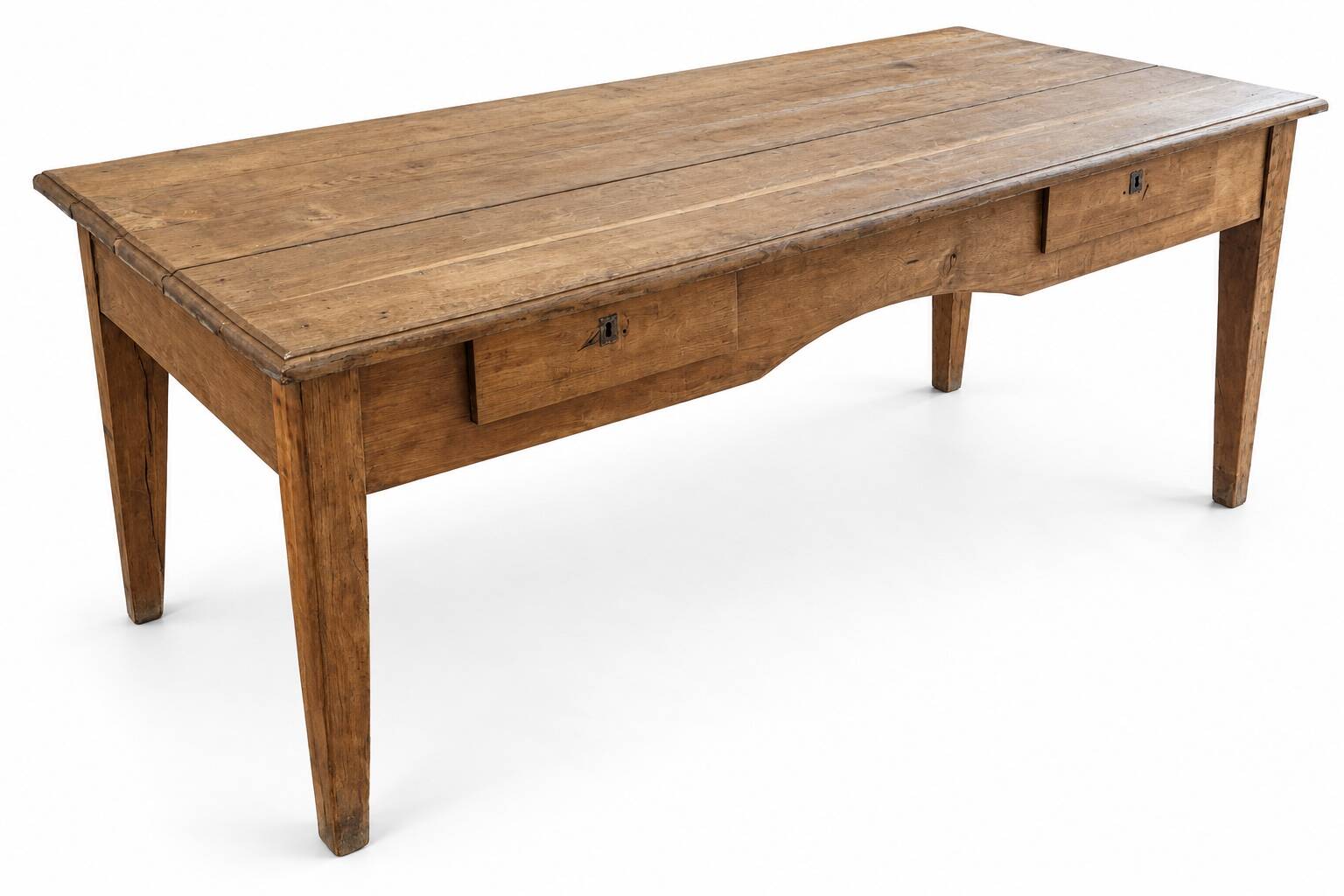 Large antique farmhouse table in solid wood – 194 cm