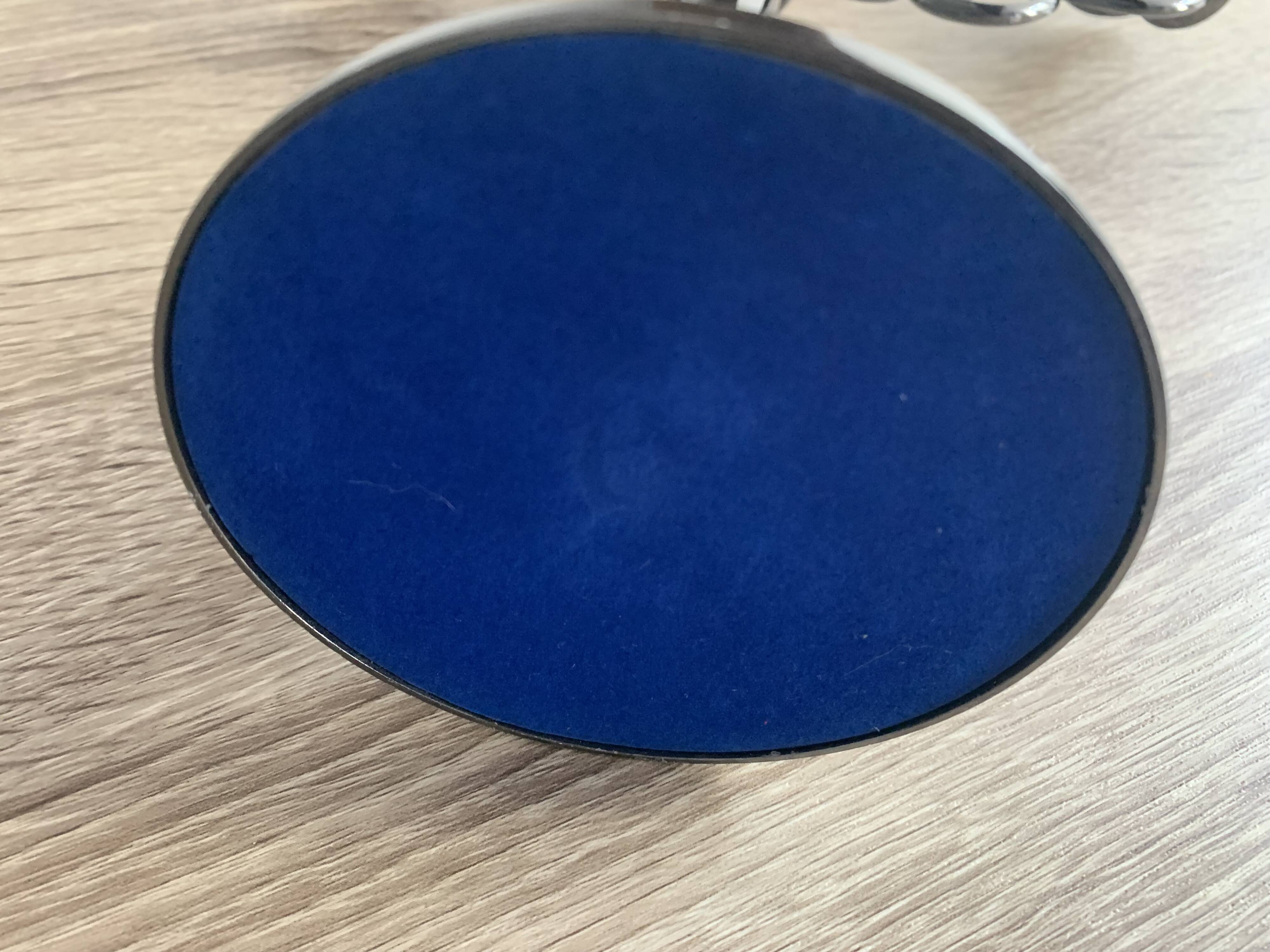 Black varnished metal chandelier with 3 lights