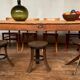 Farmhouse table bistro table in solid beech