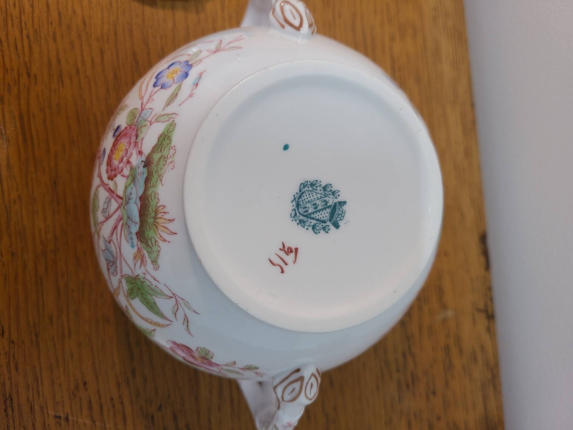 Sarreguemines porcelaine - sucrier modèle minton