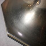 Octagonal silver brass wall lamp Motoko Ishii