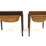 Set of 2 rosewood workers, Severin Hansen, Haslev Møbelfabrikk, Denmark, 1960