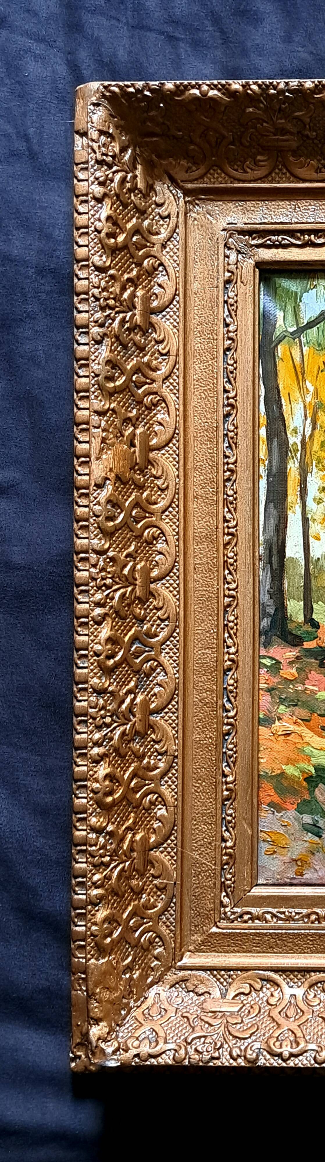 Post-Impressionist painting signed in Fauvism style - Russian School, 1924