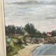 Oil on canvas Kervoyal beach Damgan, Morbihan - H. Delille