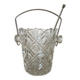 Serrated glass ice bucket