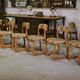 Ensemble de 6 chaises ‘Traîneau’ vintage 1960’s