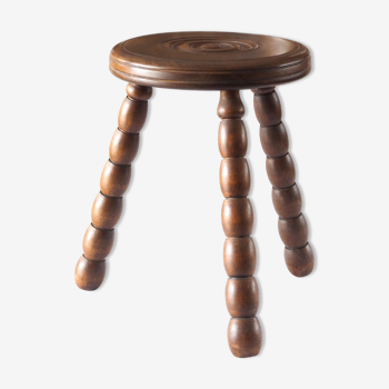 Wood tripod stool