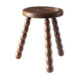 Wood tripod stool
