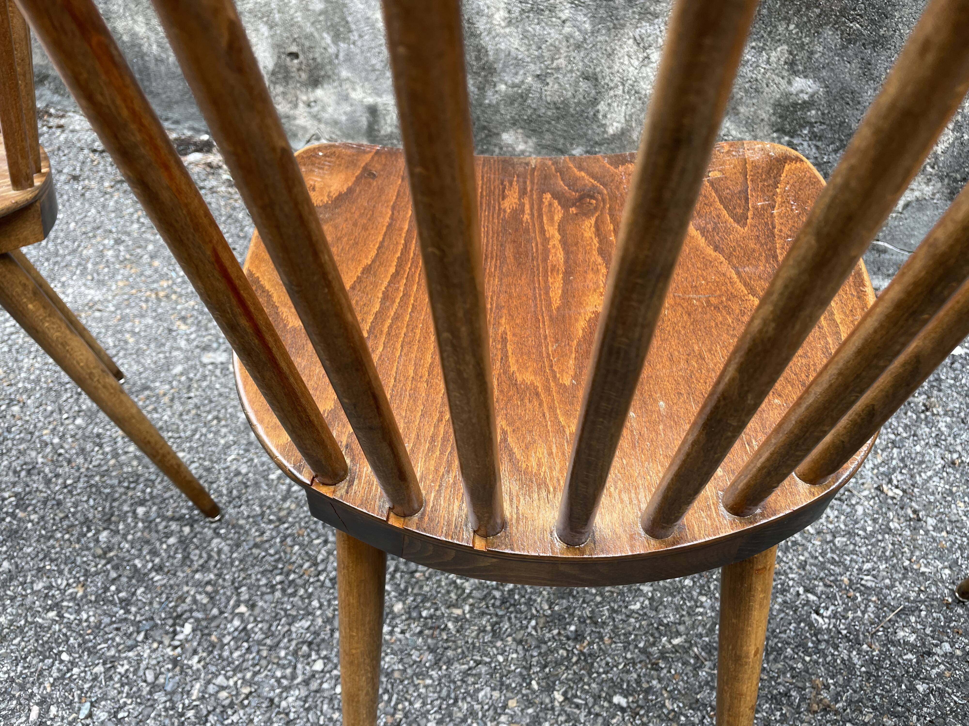 Set of 4 Menuet Baumann chairs