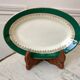 Ravier digoin sarreguemines model "martine" green and golden 50s