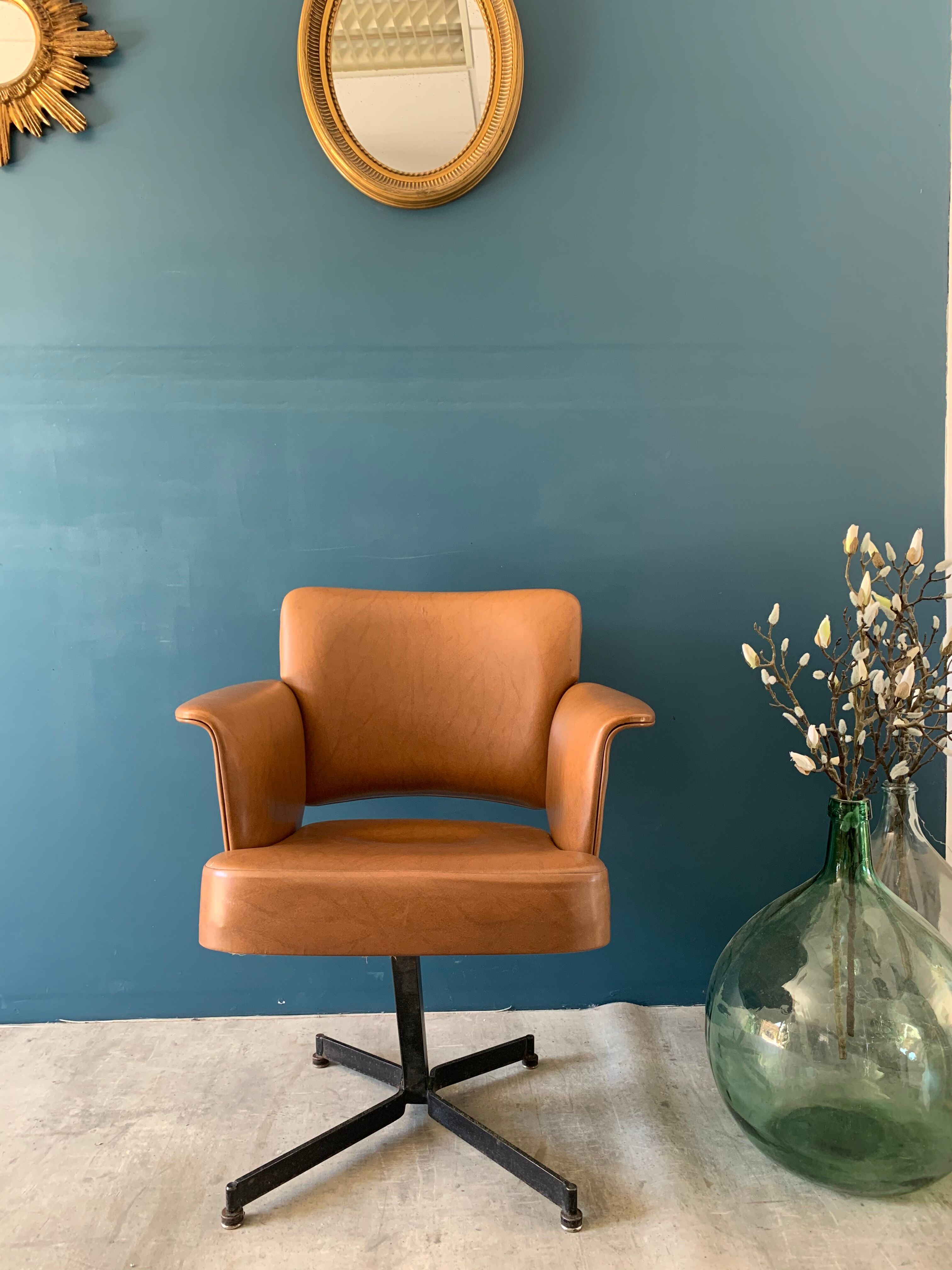 Vintage skai armchair