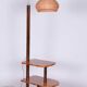 Art Deco Walnut Floor Lamp attributed to J. Halabala for Up Závody, 1930s
