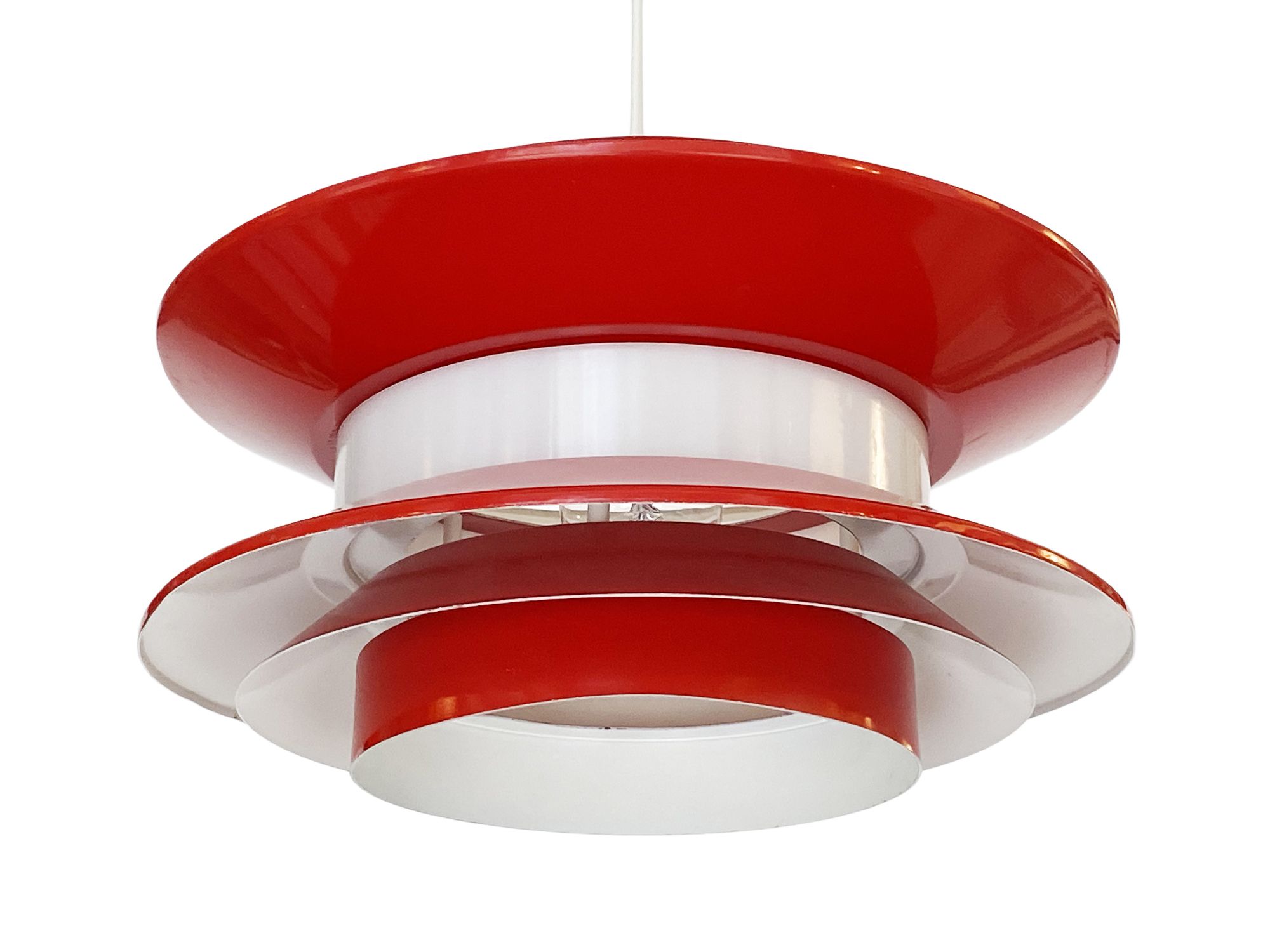 Pendant light "Trava" by Carl Thore for Granhaga Metallindustri. Sweden 1970s