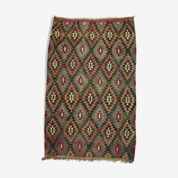 Anatolian handmade kilim rug 322 cm x 200 cm