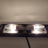 Erco Glass and Bakelite Wall Sconces 1960s, Set of 2 Vintage