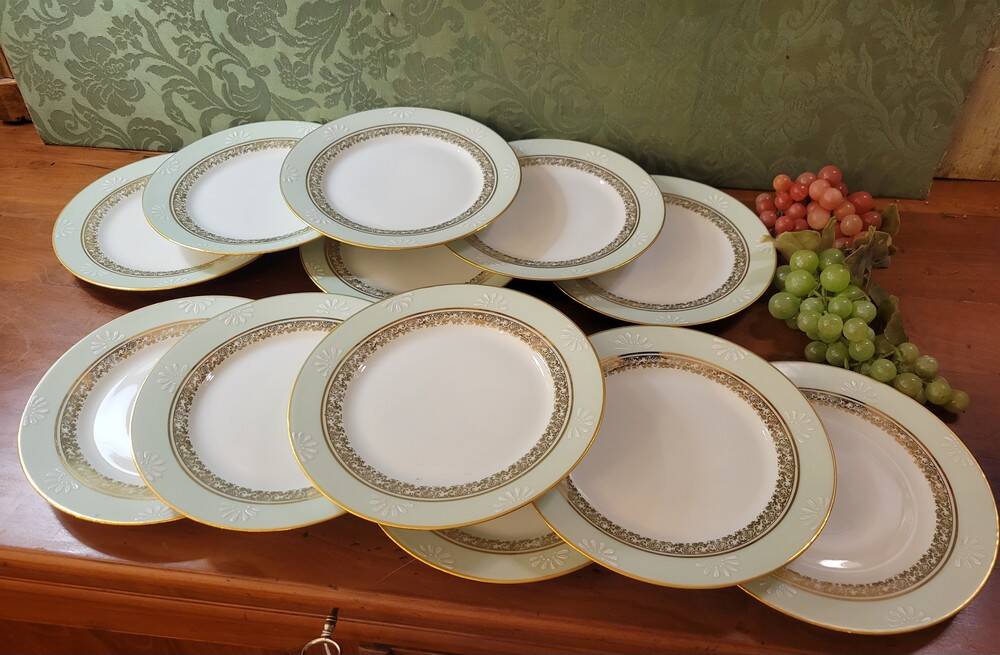 Limoges porcelain dessert service