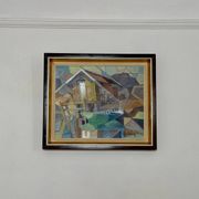 Swedish Oil on Canvas – “Lakeside Hut” by EVERT GRYNNING