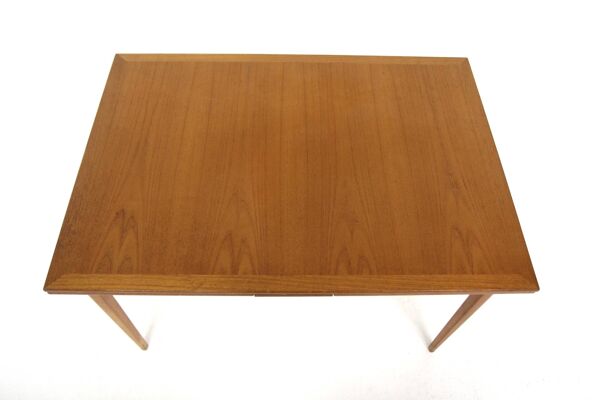 Table de salle à manger ''portefeuille'' en teck, Suède, 1960
