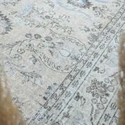 1970s Vintage Persian Handmade Wool Cotton Brown Area Rug 271x371