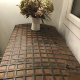 Old trunk in solid wood and ironwork