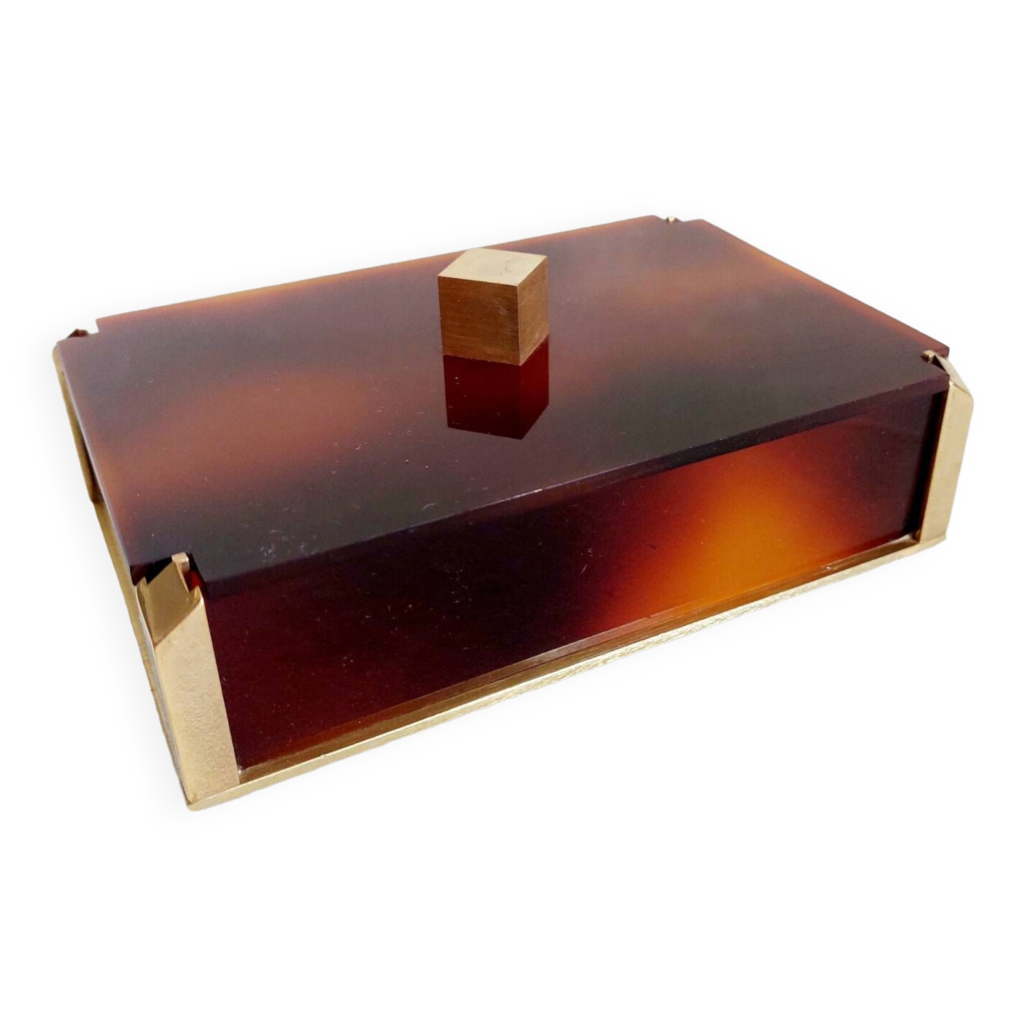 Vintage Lucite Cigarette Box
