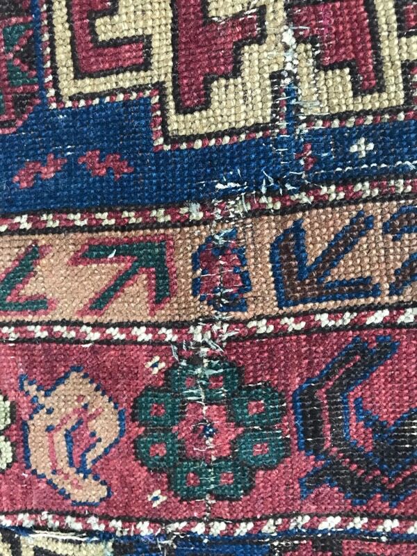 Carpet old chirwan Caucasus  77 x 120 cm