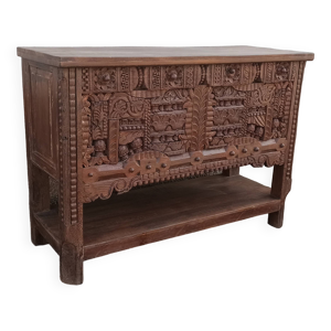 coffre haut ancien en