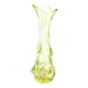Vase postmoderne, verre jaune, Pologne, années 1970