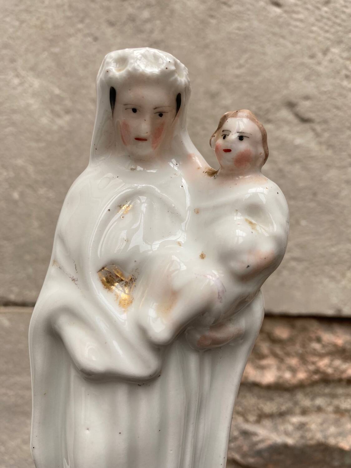 Virgin and Child, 19th century porcelain