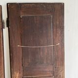 Pair of carved solid oak doors (old cabinet doors)