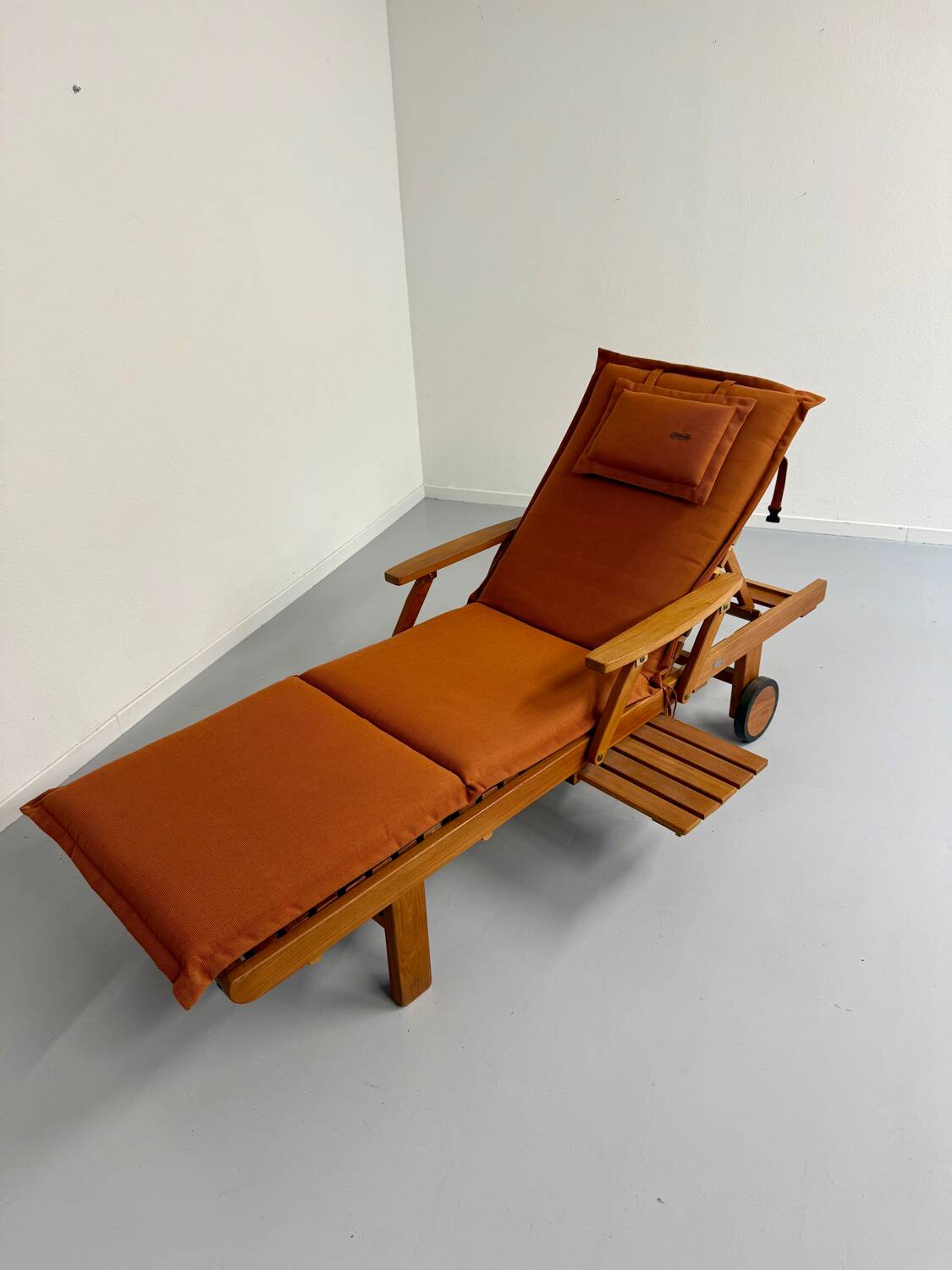 Fischer Möbel design teak deckchairs from the 90s