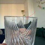 Set of vintage crystal whiskey glasses