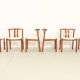 6 teak chairs by Hans J. Frydendal, Denmark 1970