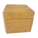 Stool, leather storage chest, 60