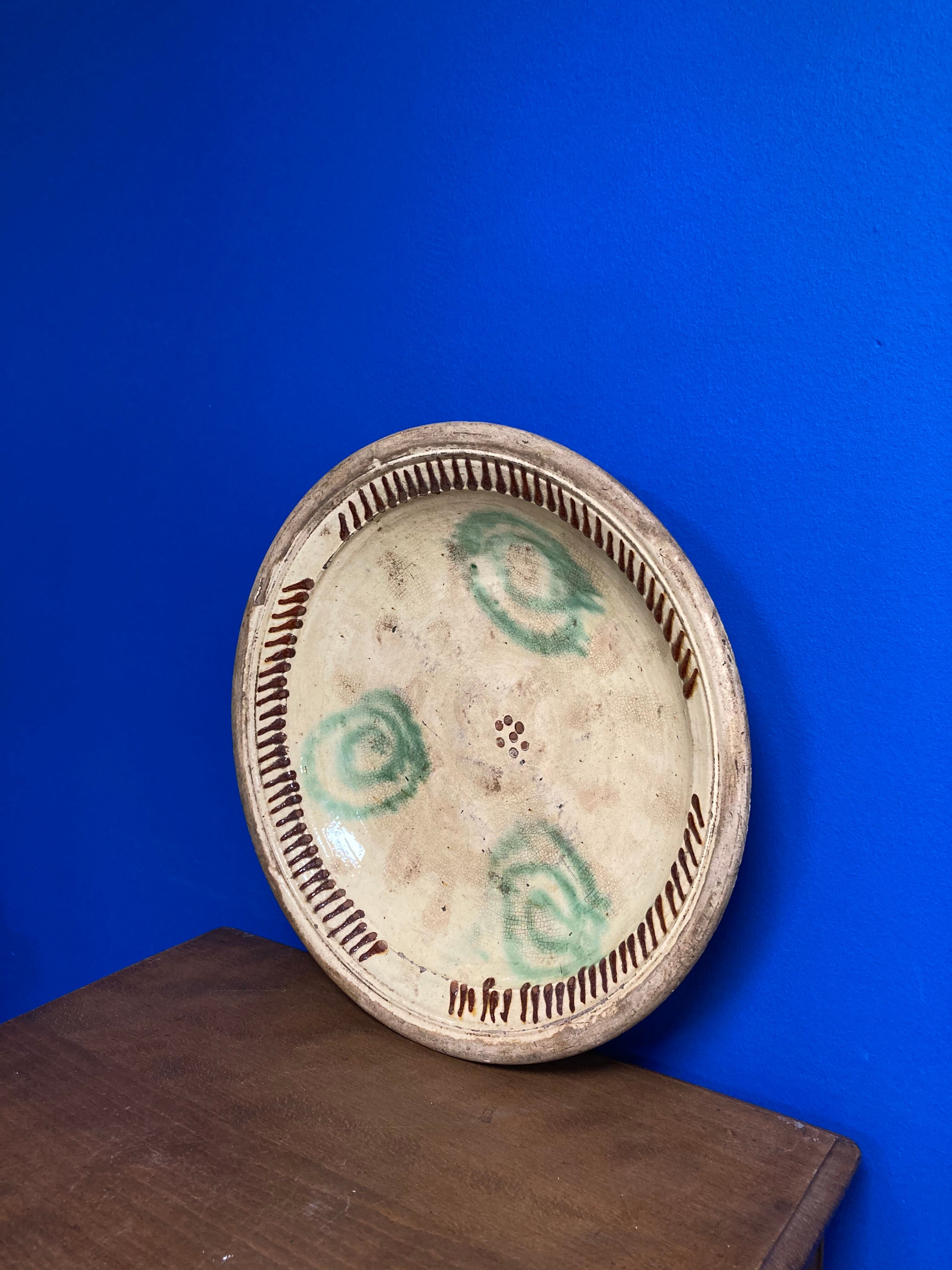 Ancient ceramic dish