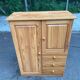 Vintage Scandinavian chest of drawers in solid pine from the 1980s.