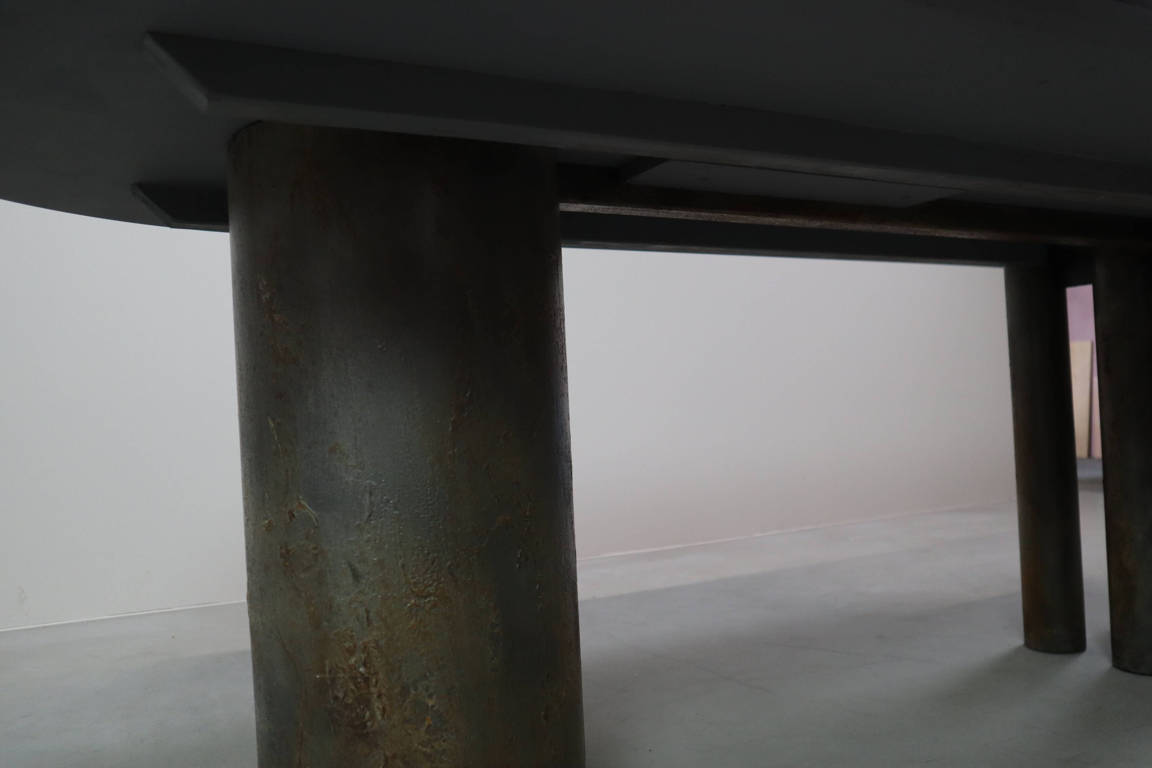 Postmodern dining table by Pia Manu, Belgium, ca. 1990