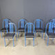 Ensemble de chaises Nr 222 par Robert Mallet-Stevens, années 1980, ensemble de 7.