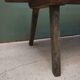 Wooden bench with deep seat