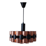 Suspension lamp from the 1960s – 1970s in copper and black metal