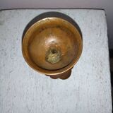 Candle holder pick copper candle brutalist folk art