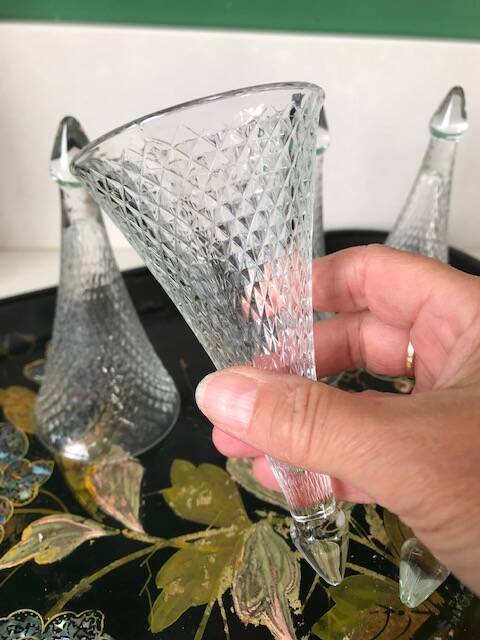 5 Trinquette champagne glasses or flutes - Henri Maire