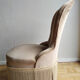 Armchair in velvet